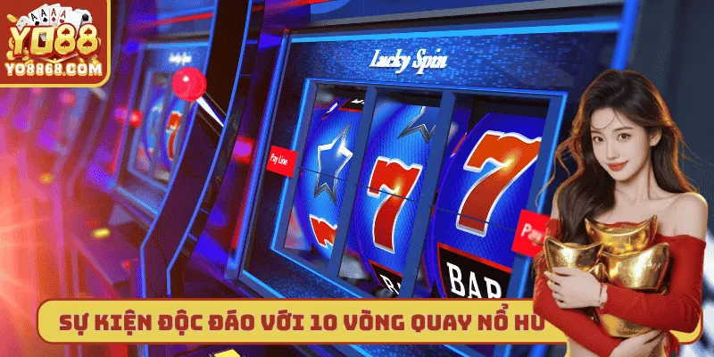 Quà Tân Thủ - Chương Trình Chào Mừng Hấp Dẫn Tại Yo88 Sự kiện độc đáo với 10 vòng quay tại Slot game - Nổ hũ