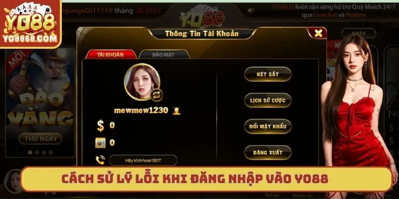 Đăng Nhập Yo88 – Truy Cập Nhanh, Nhận Thưởng Liền Tay Cách sử lý lỗi khi đăng nhập vào Yo88