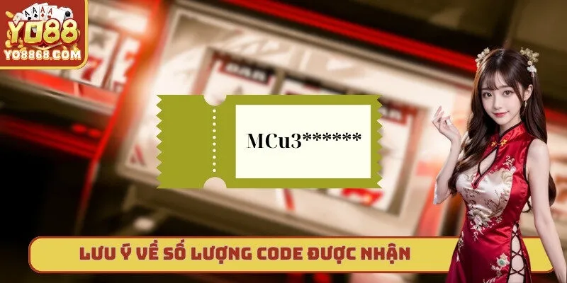 Code Yo88 - Cập Nhật Khuyến Mãi Hấp Dẫn Cho Người Chơi Lưu ý về số lượng code được nhận tại đơn vị