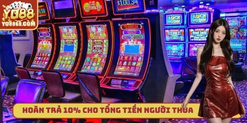 Khuyến Mãi Hoàn Trả - Chương Trình Hot Năm 2025 Tại Yo88 Hoàn trả 10% cho tổng tiền người chơi bị thua