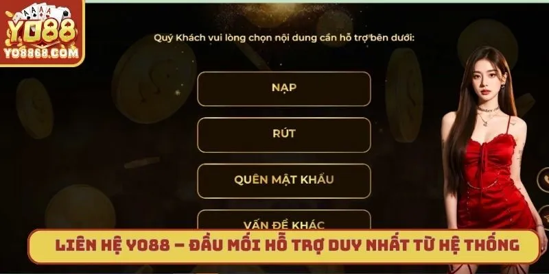 Liên Hệ Yo88 – Chính Sách Hỗ Trợ 24/7 Minh Bạch & Hiệu Quả Liên hệ Yo88 – Đầu mối hỗ trợ duy nhất từ hệ thống